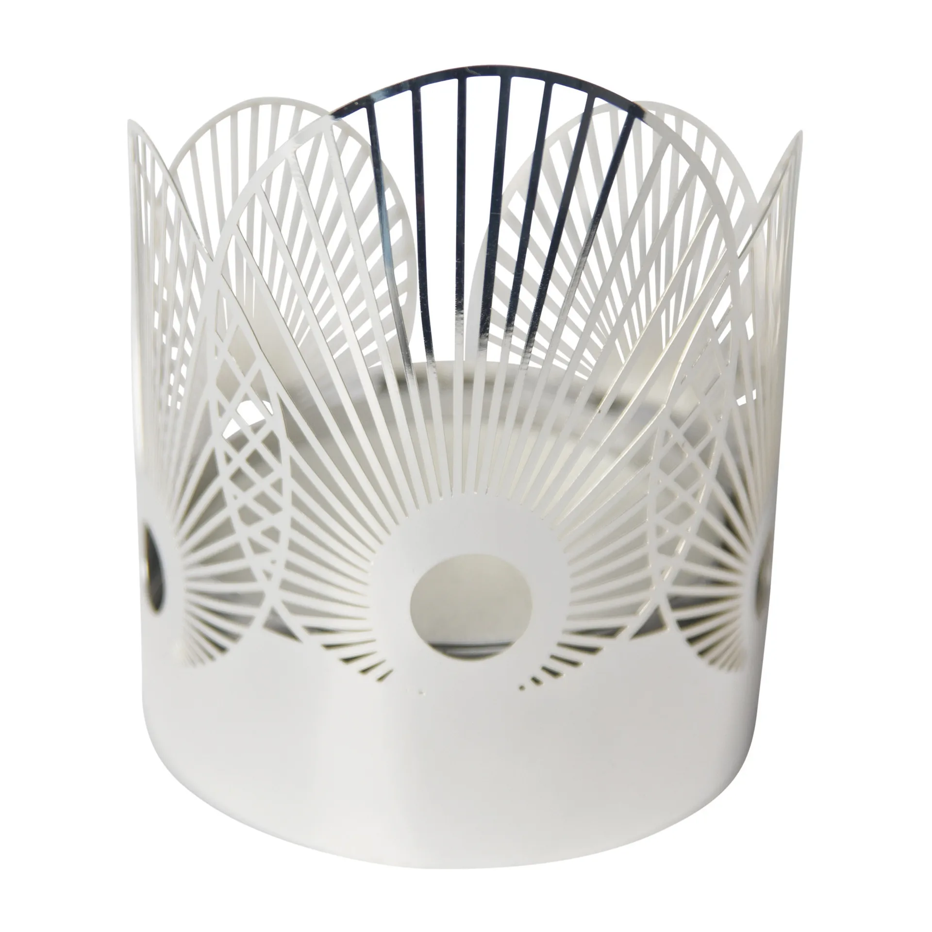 Sun fyrfadsstage medium Ø6,5 cm, Sølv Pluto Design