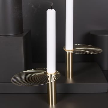 Sun lysestage stor 9 cm - Guld - Pluto Design