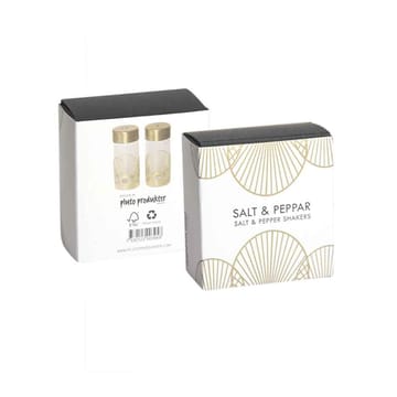 Sun salt- og peberbøsse - Guld/Glas - Pluto Design