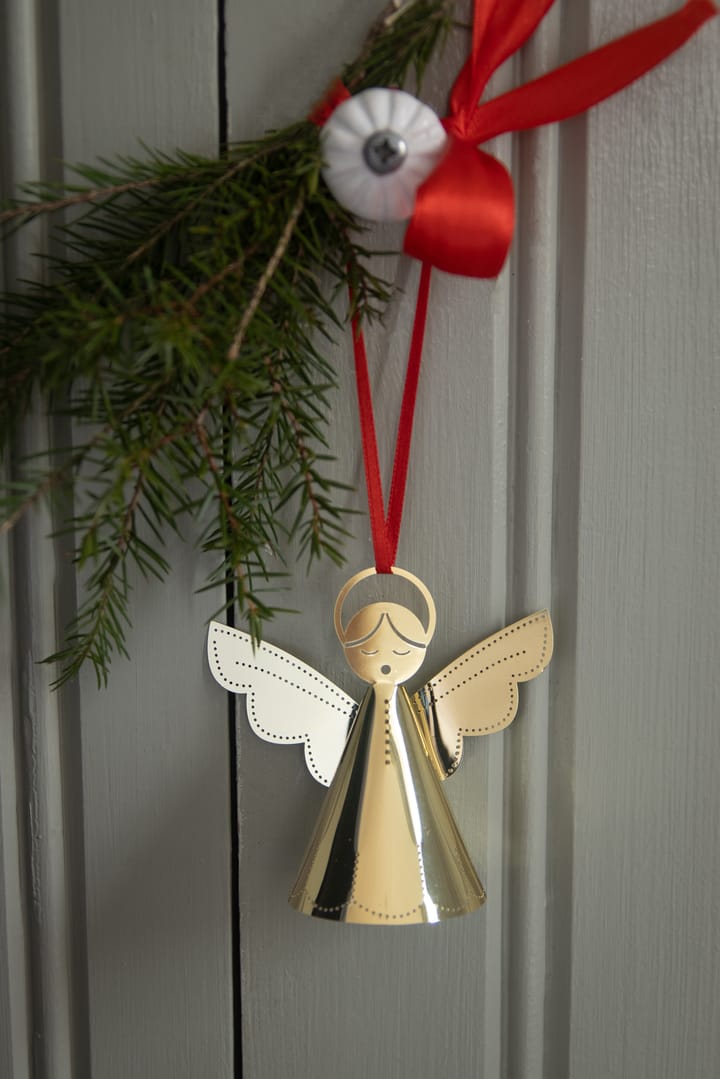 Syngende engel juletræspynt - Guld - Pluto Design