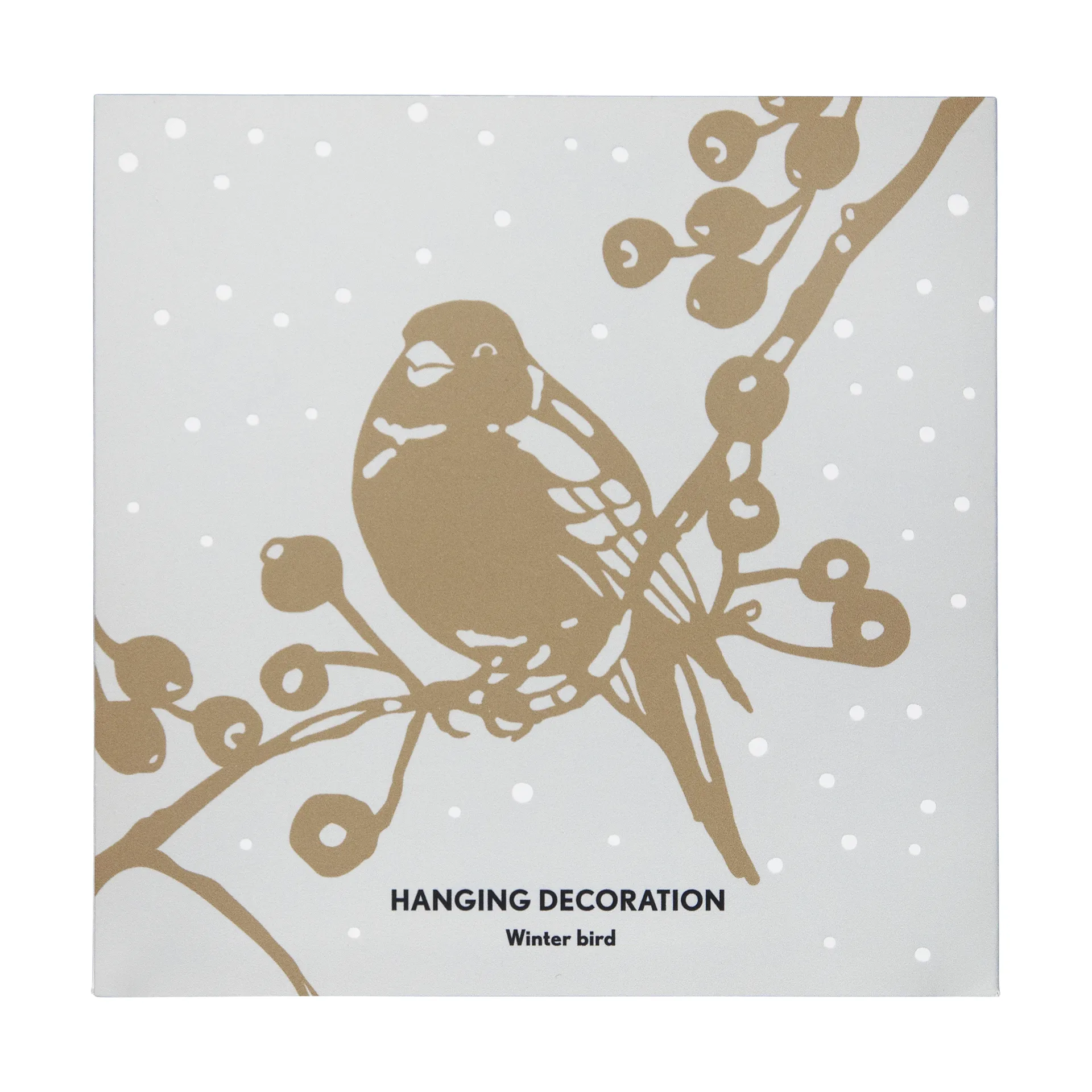 Winter Bird L juleophæng, Guld Pluto Design