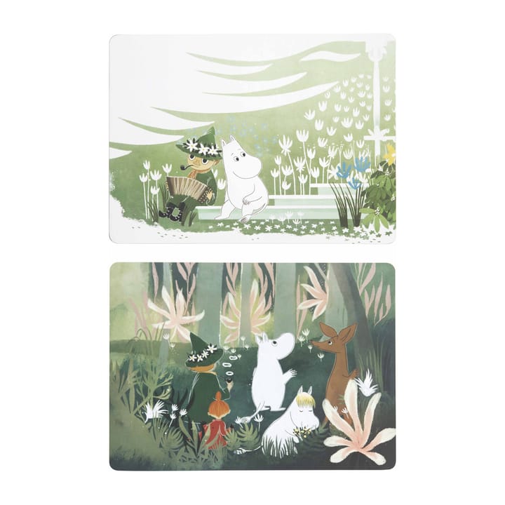 Mumin tallerkenunderlag 2-pak - Multi - Pluto Produkter