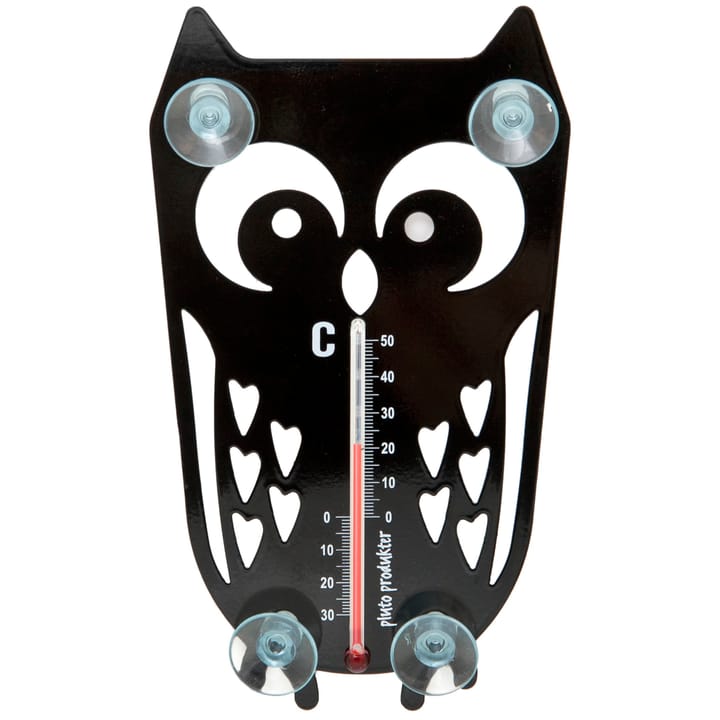 Ugle termometer - sort - Pluto Produkter