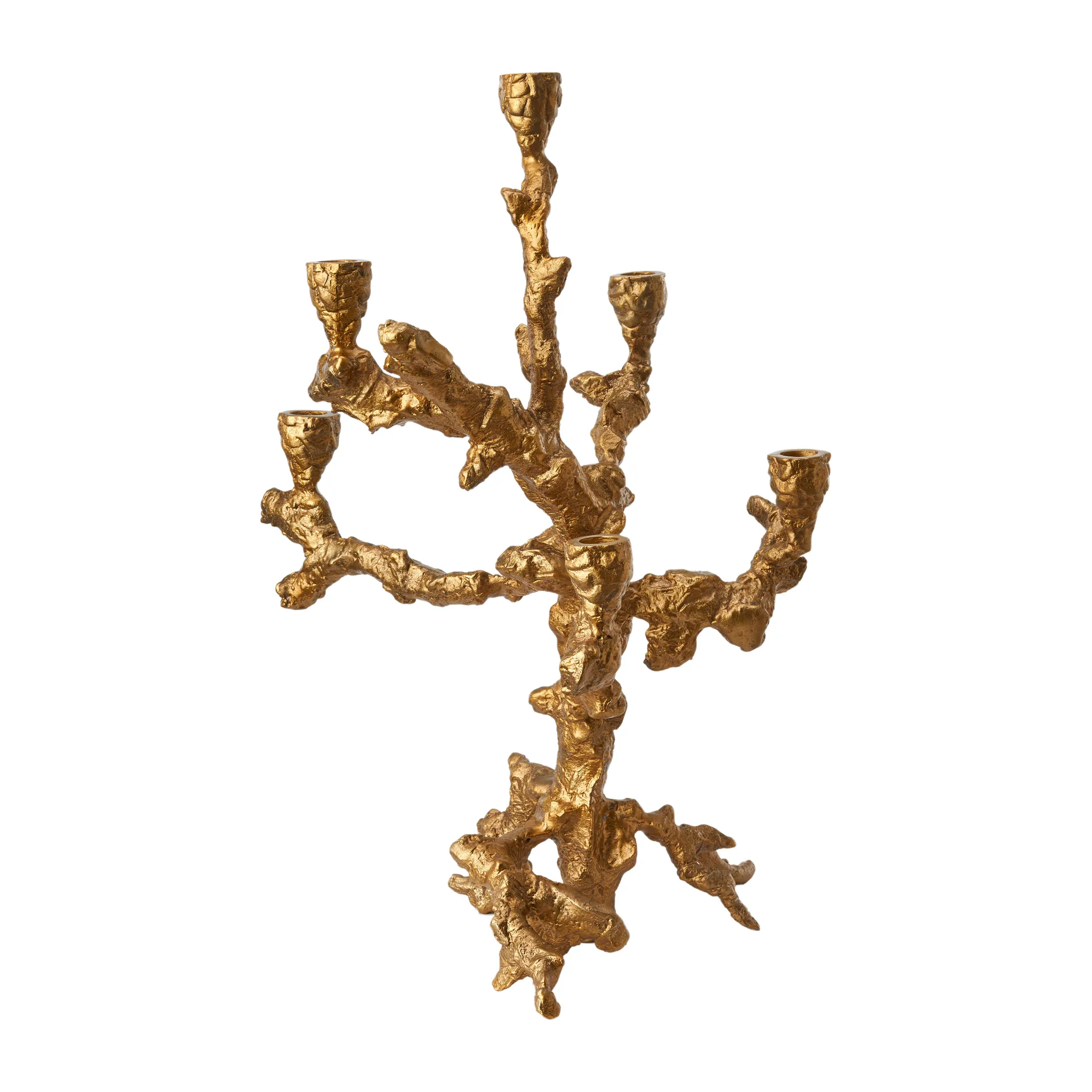 Apple tree lysestage L 53 cm, Guld POLSPOTTEN