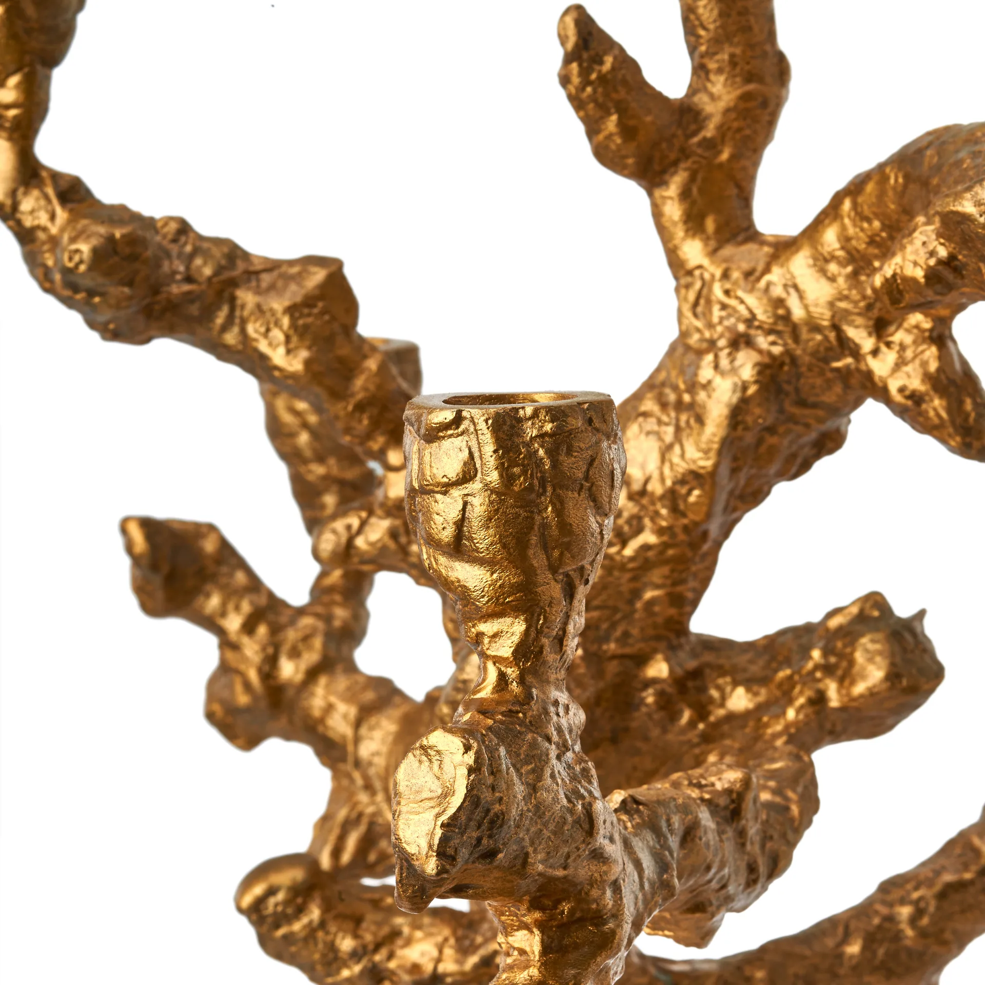 Apple tree lysestage L 53 cm, Guld POLSPOTTEN