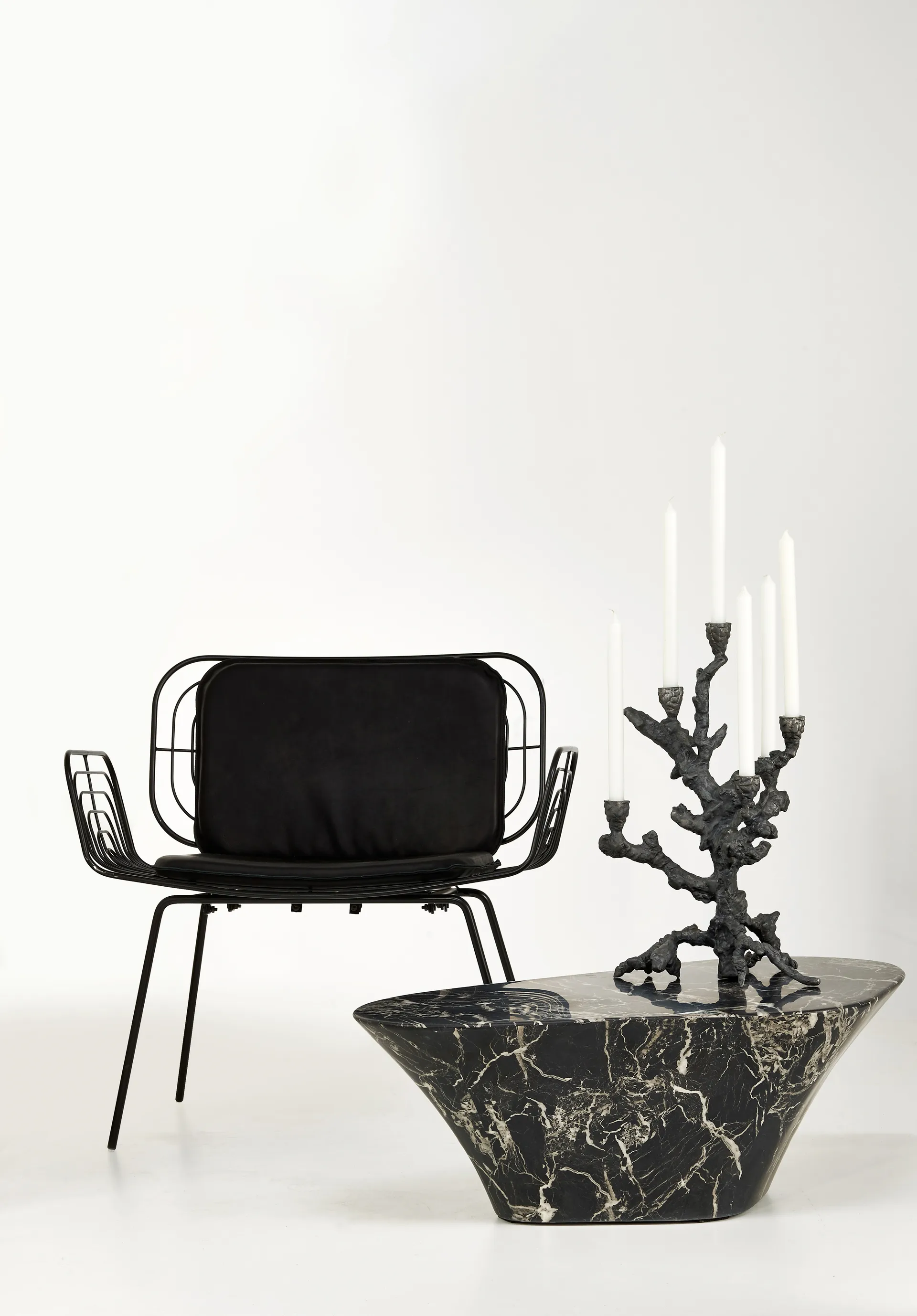 Apple tree lysestage L 53 cm, Mørkegrå POLSPOTTEN