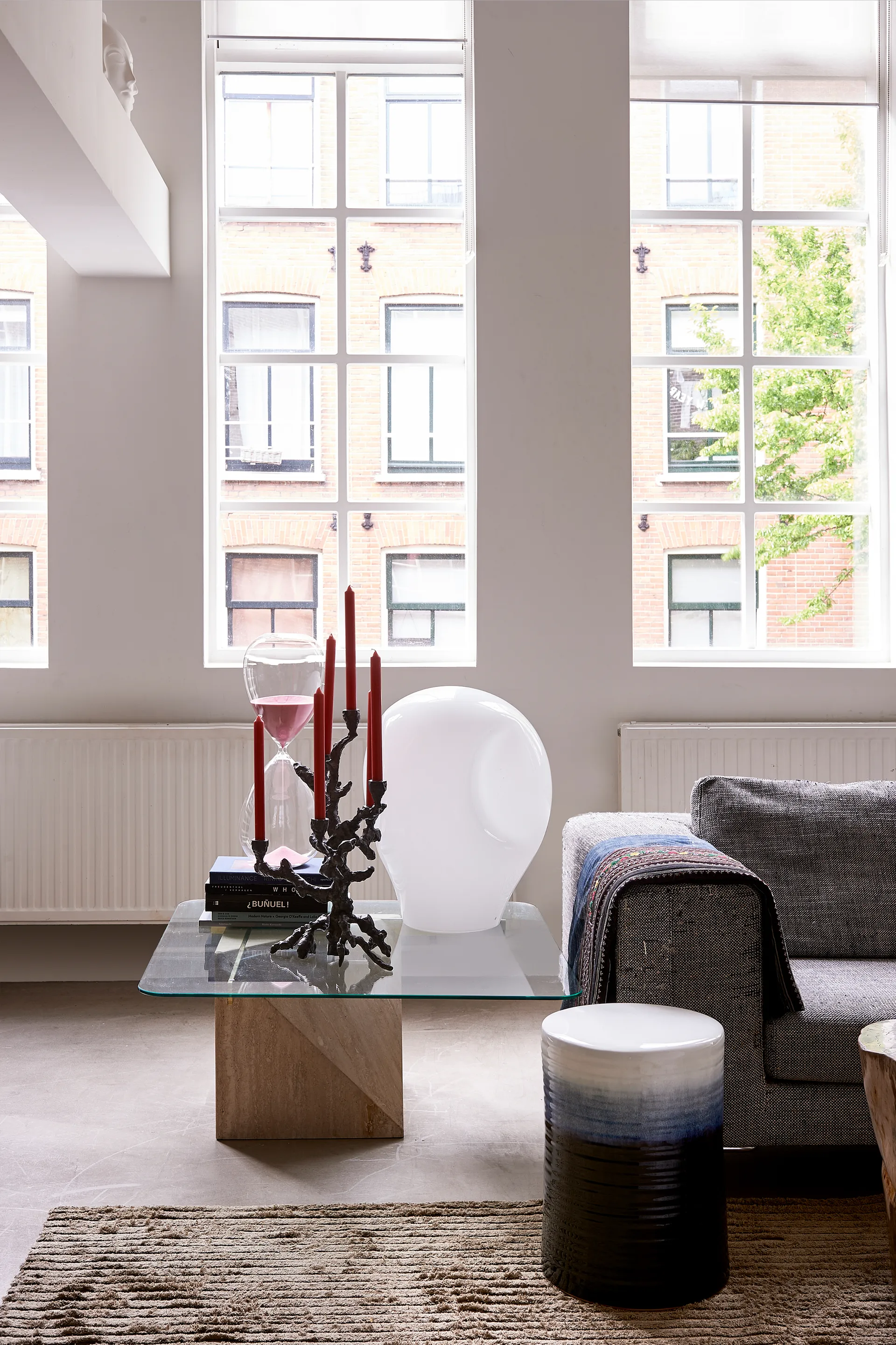 Apple tree lysestage L 53 cm, Mørkegrå POLSPOTTEN