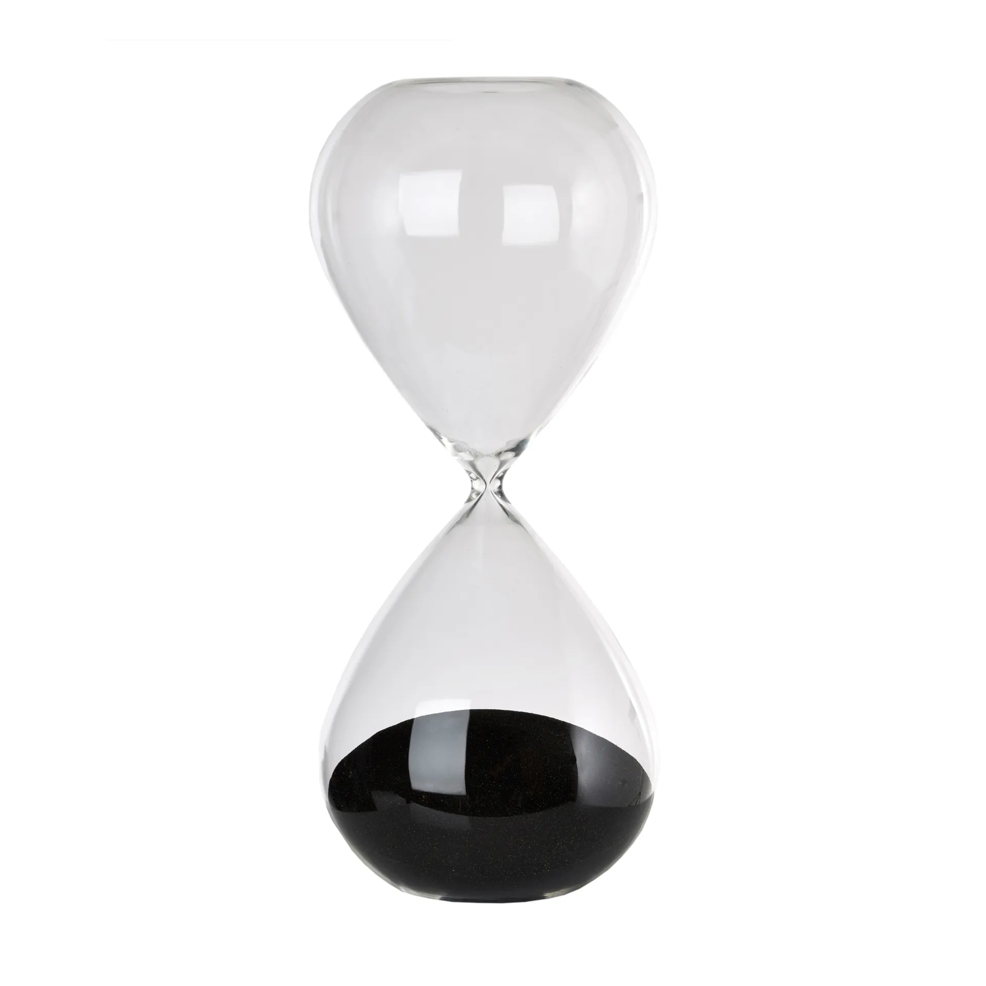 Ball timeglas L 38 cm, Sort POLSPOTTEN