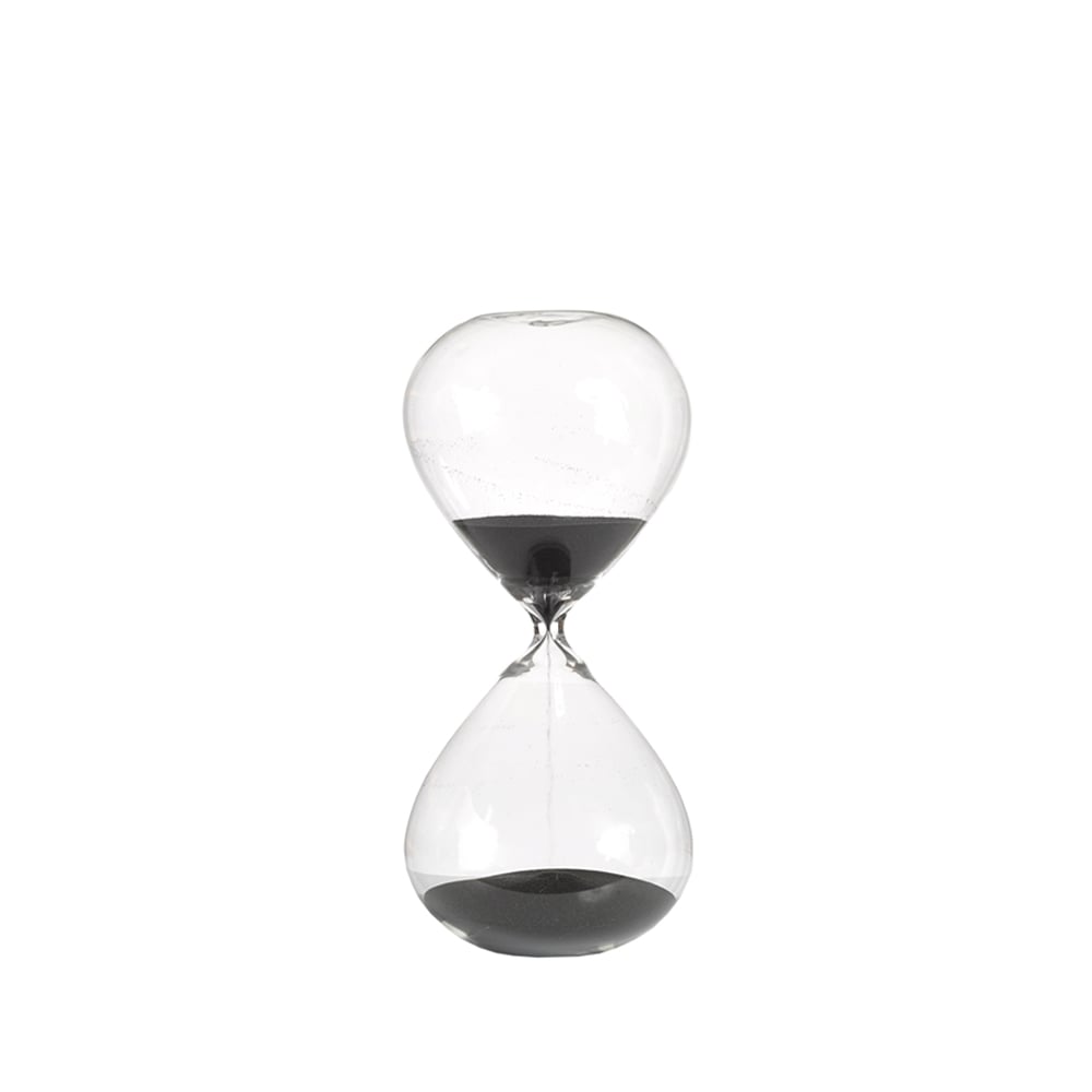 POLSPOTTEN Ball timeglas M 30 cm sort | Skandinavisk Design | Dekorationsdetaljer | Sort