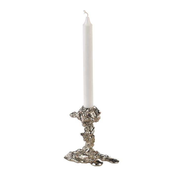 Drip lysestage L 25 cm - Sølv - POLSPOTTEN