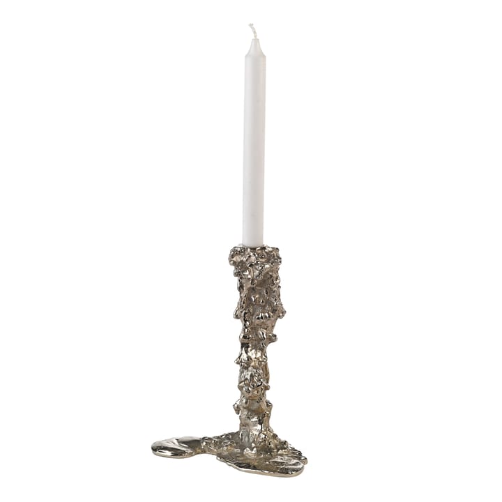 Drip lysestage L 25 cm - Sølv - POLSPOTTEN