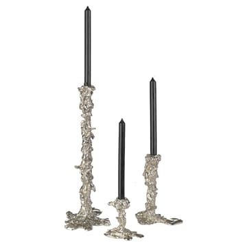 Drip lysestage L 25 cm - Sølv - POLSPOTTEN