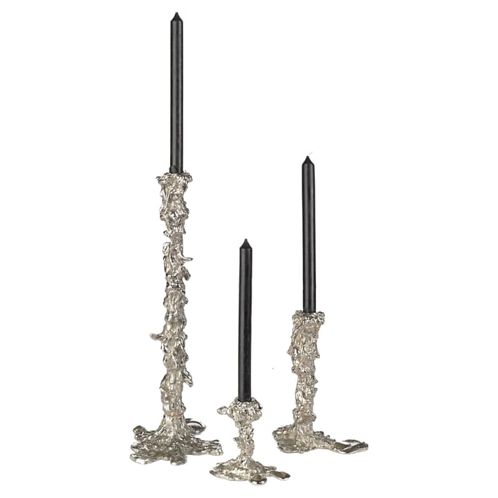 Drip lysestage L 25 cm - Sølv - POLSPOTTEN