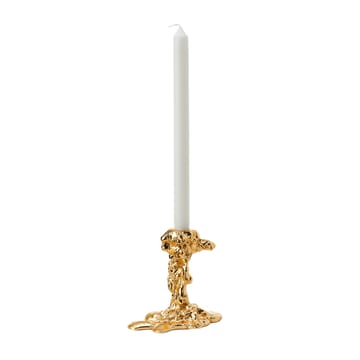 Drip lysestage S 14 cm - Guld - POLSPOTTEN
