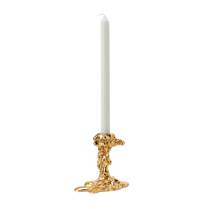 Drip lysestage S 14 cm - Guld - POLSPOTTEN