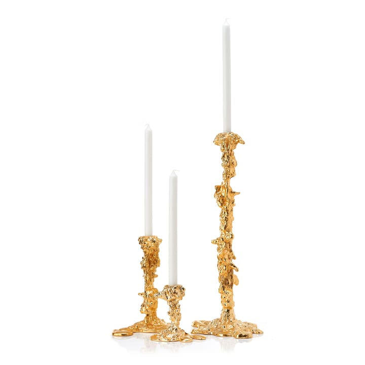 Drip lysestage XXL 50 cm, Guld POLSPOTTEN