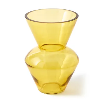 Fat neck vase S 35 cm - Gul - POLSPOTTEN