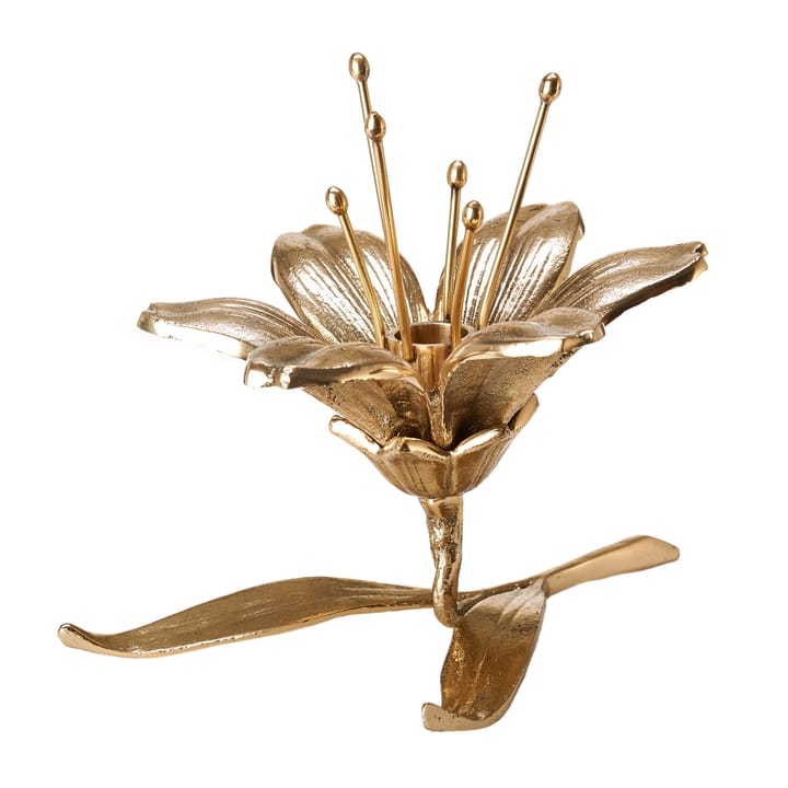 Lilly lysestage 15 cm - Guld - POLSPOTTEN