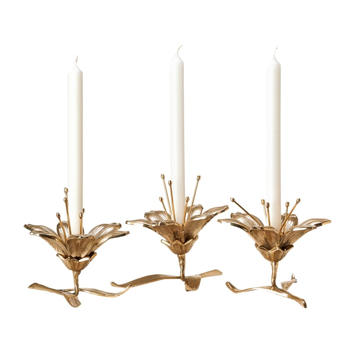 Lilly lysestage 15 cm, Guld POLSPOTTEN
