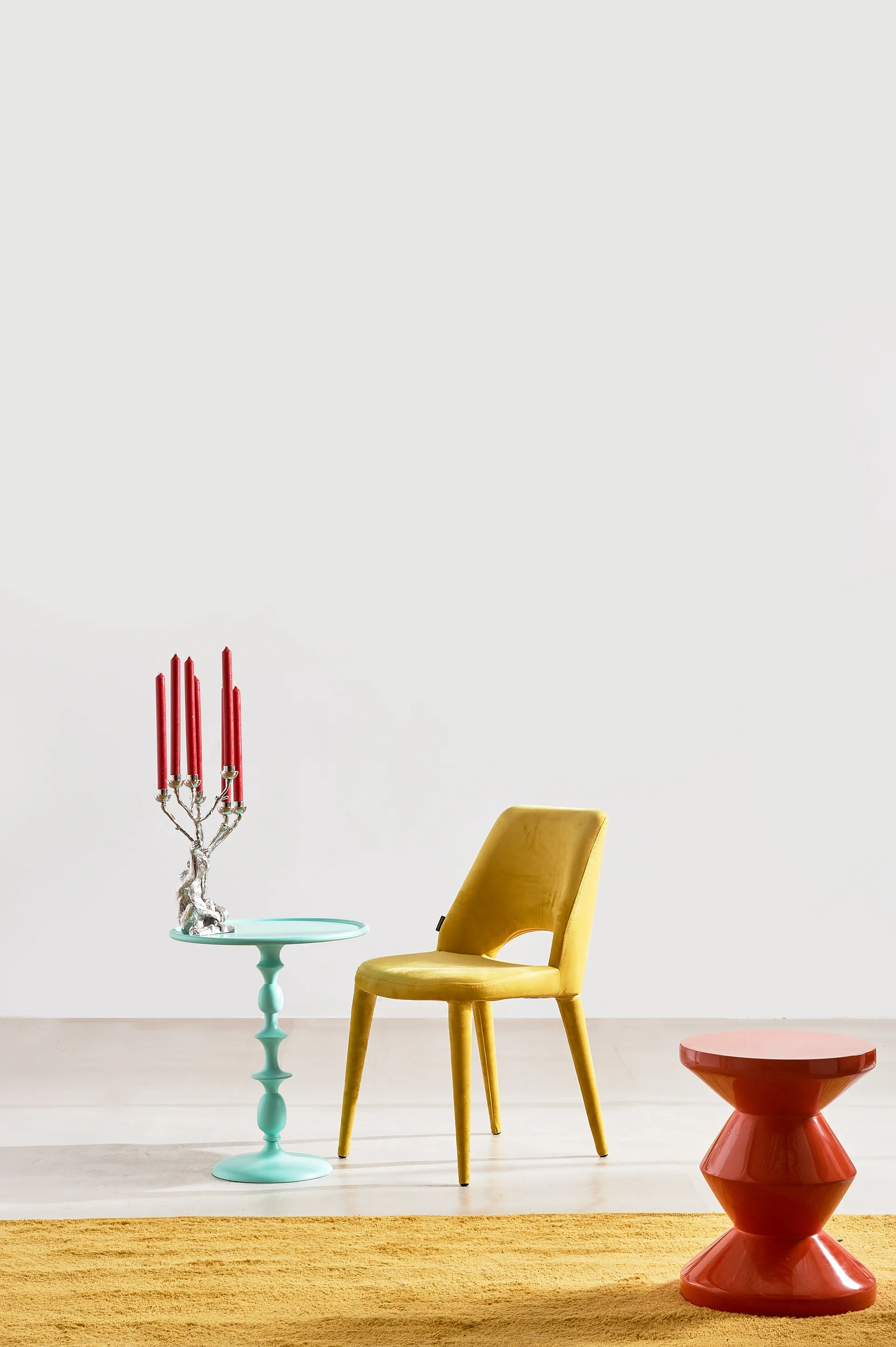 Monkey lysestage 40 cm, Sølv POLSPOTTEN