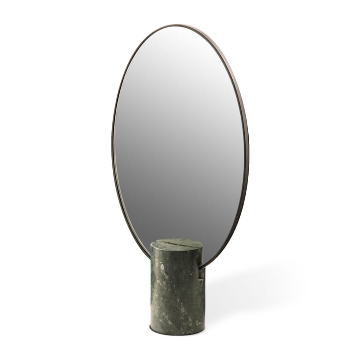 Oval Marble bordspejl - Grøn - POLSPOTTEN