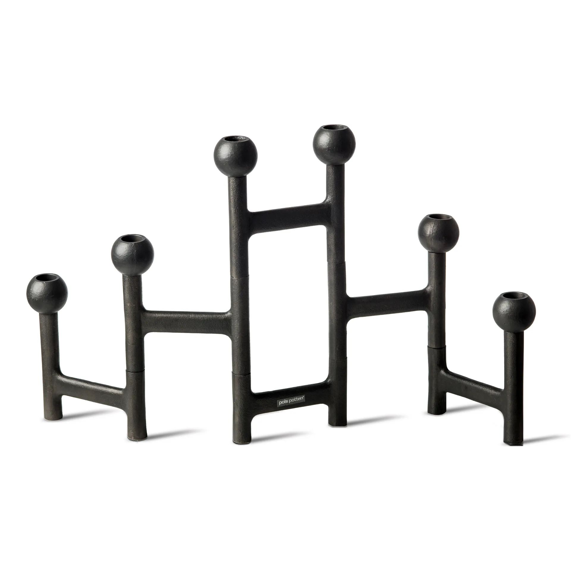 Round Folding lysestage 56x30 cm, Mørkegrå POLSPOTTEN