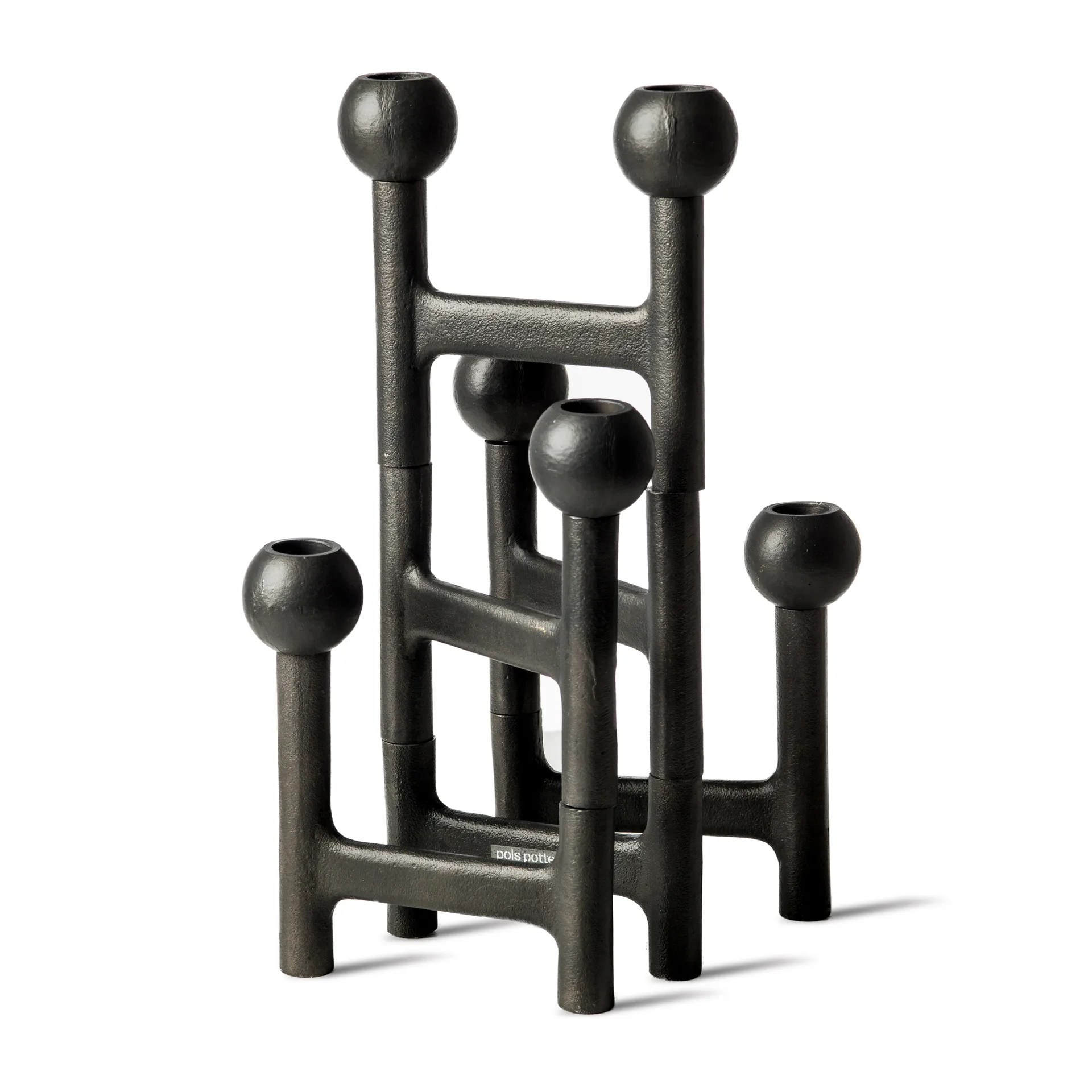 Round Folding lysestage 56x30 cm, Mørkegrå POLSPOTTEN