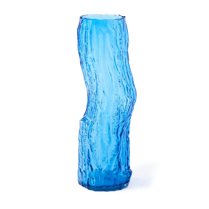 Tree log vase L 62 cm, Blå POLSPOTTEN