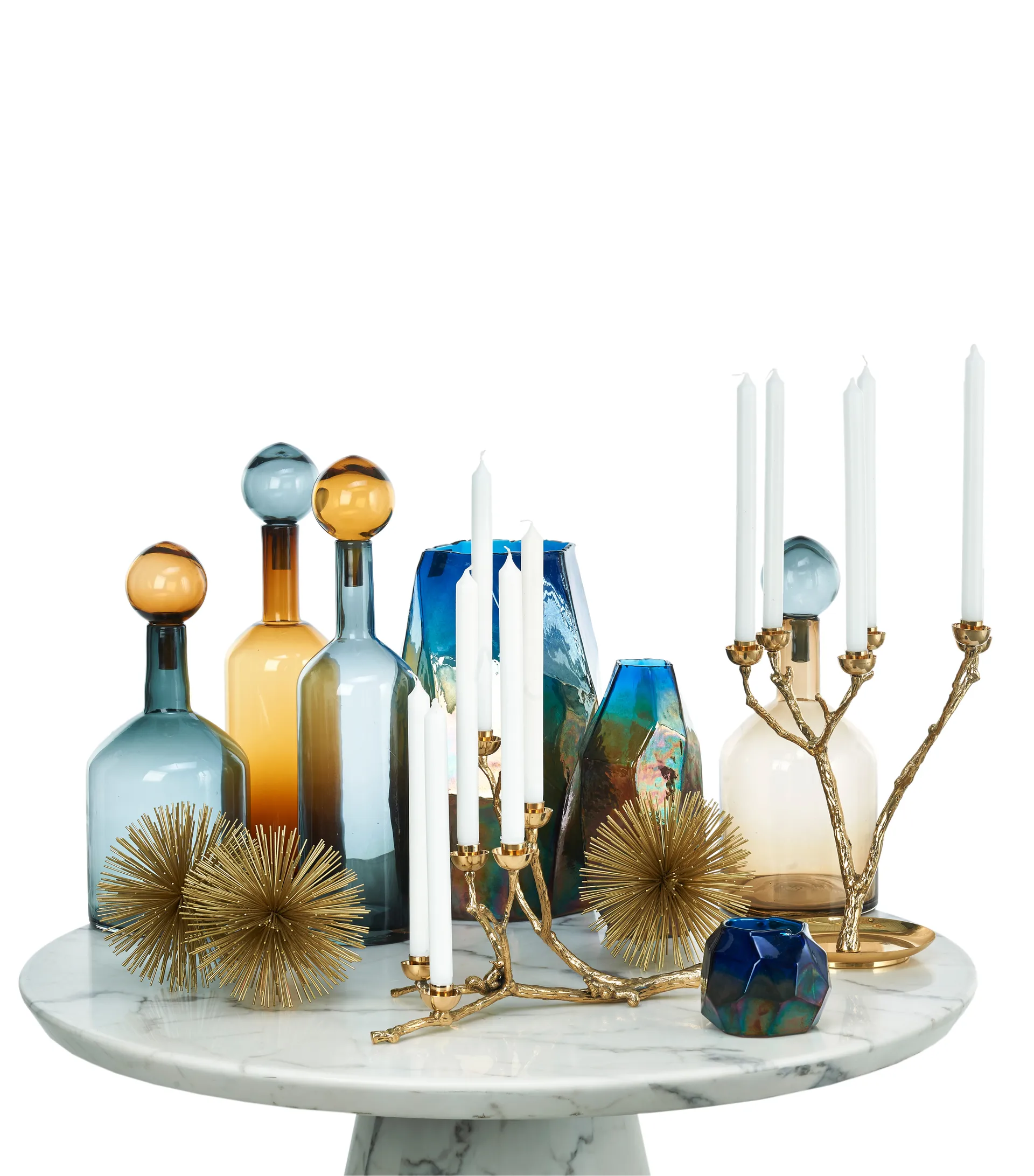 Twiggy egern lysestage 30 cm, Guld POLSPOTTEN