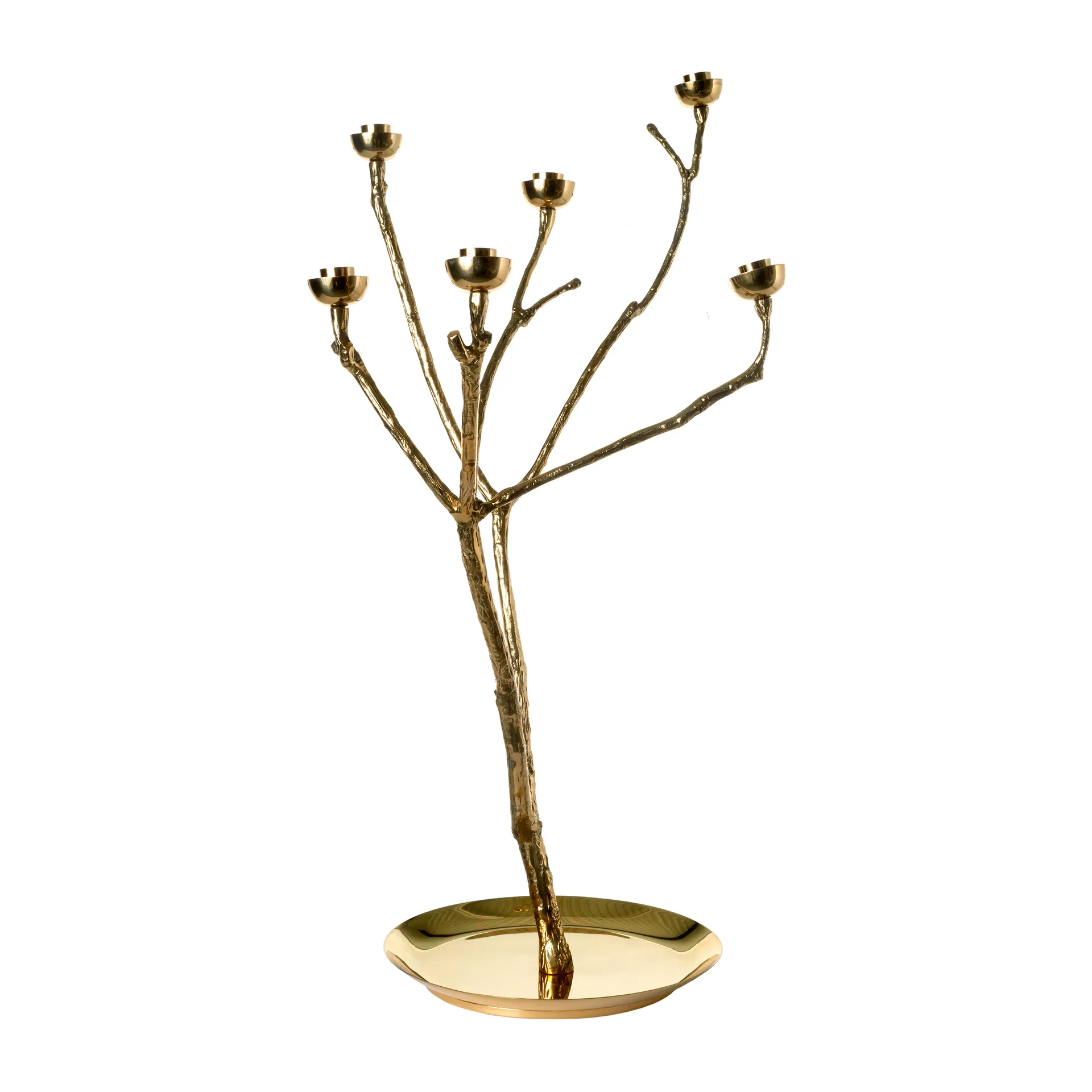 Twiggy lysestage L 65 cm, Guld POLSPOTTEN
