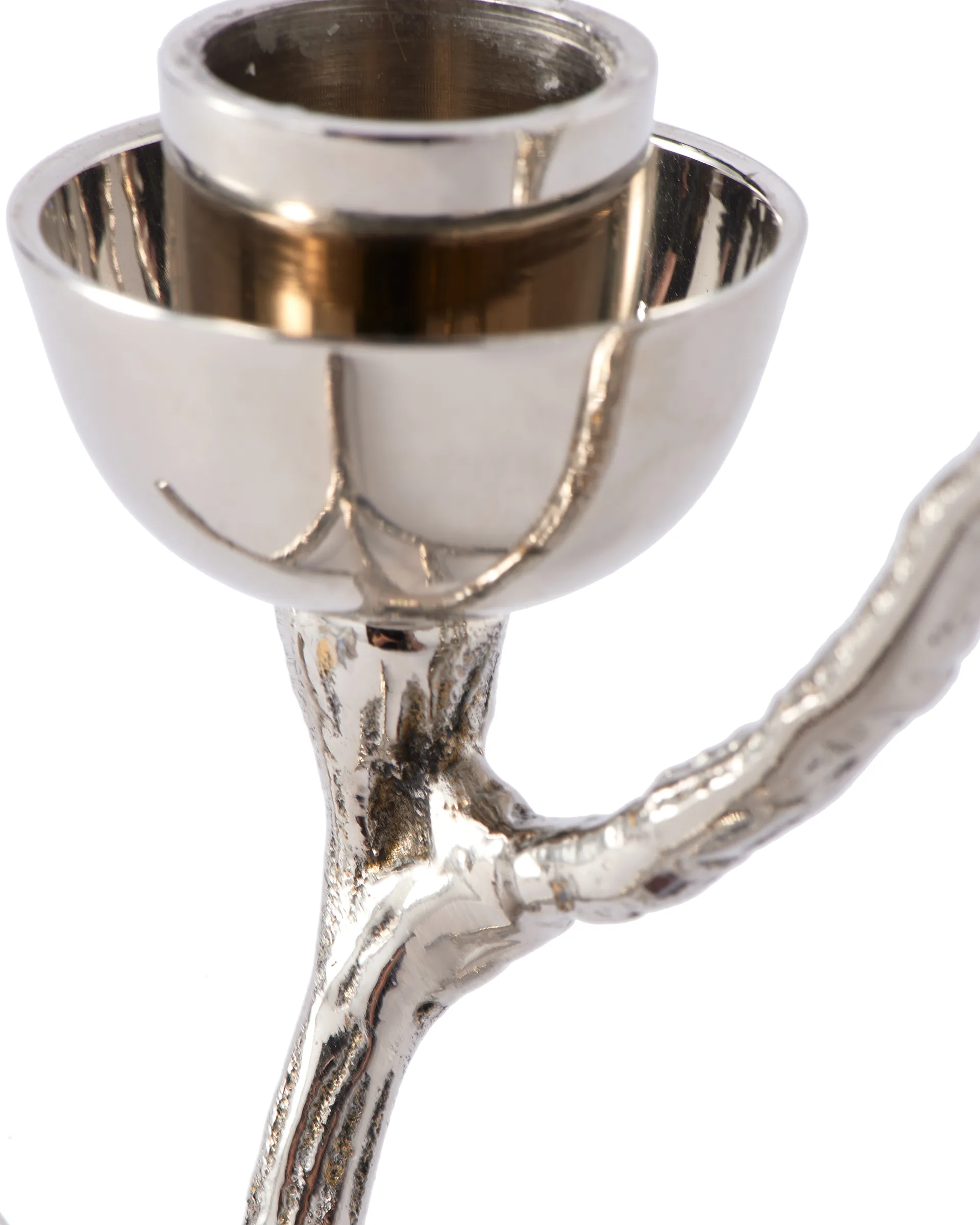 Twiggy lysestage XS 14 cm, Sølv POLSPOTTEN