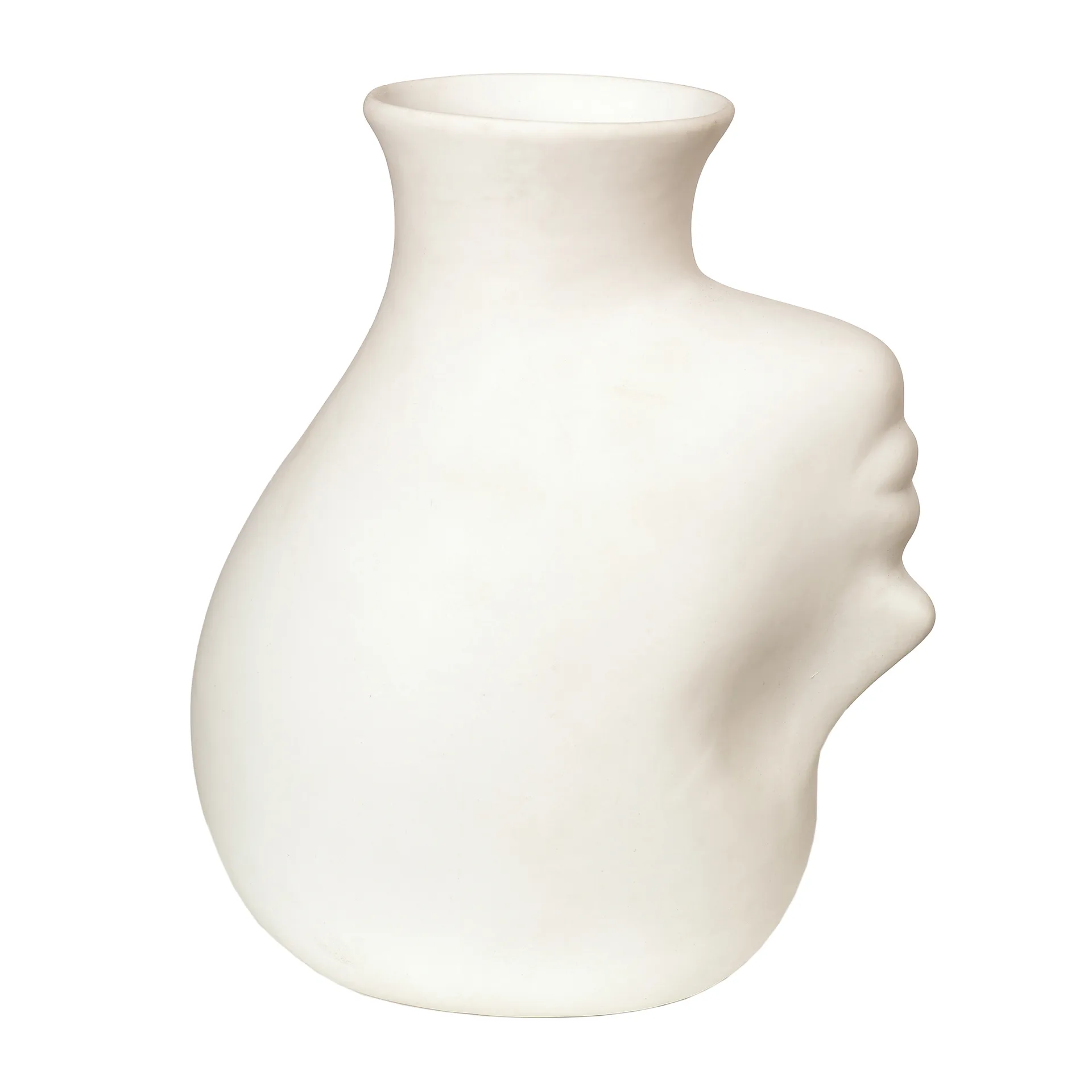 Upside-down head vase 25 cm, Hvid POLSPOTTEN