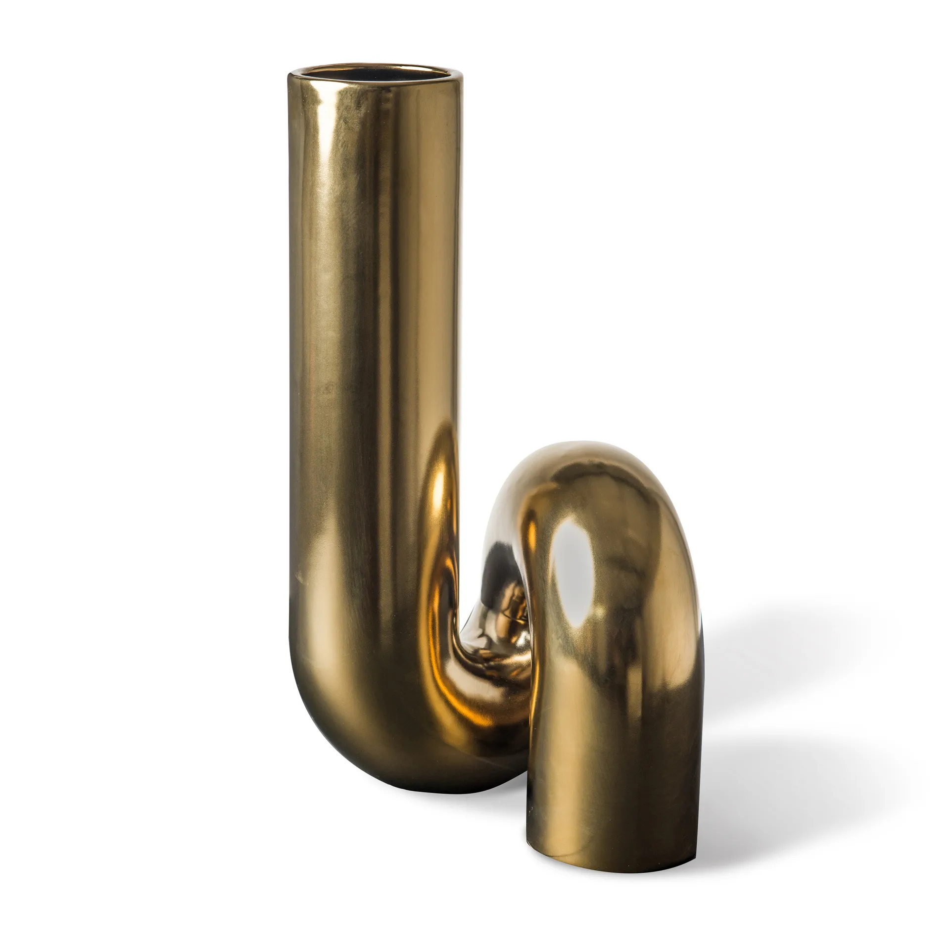 Yourtube vase 37 cm, Guld POLSPOTTEN