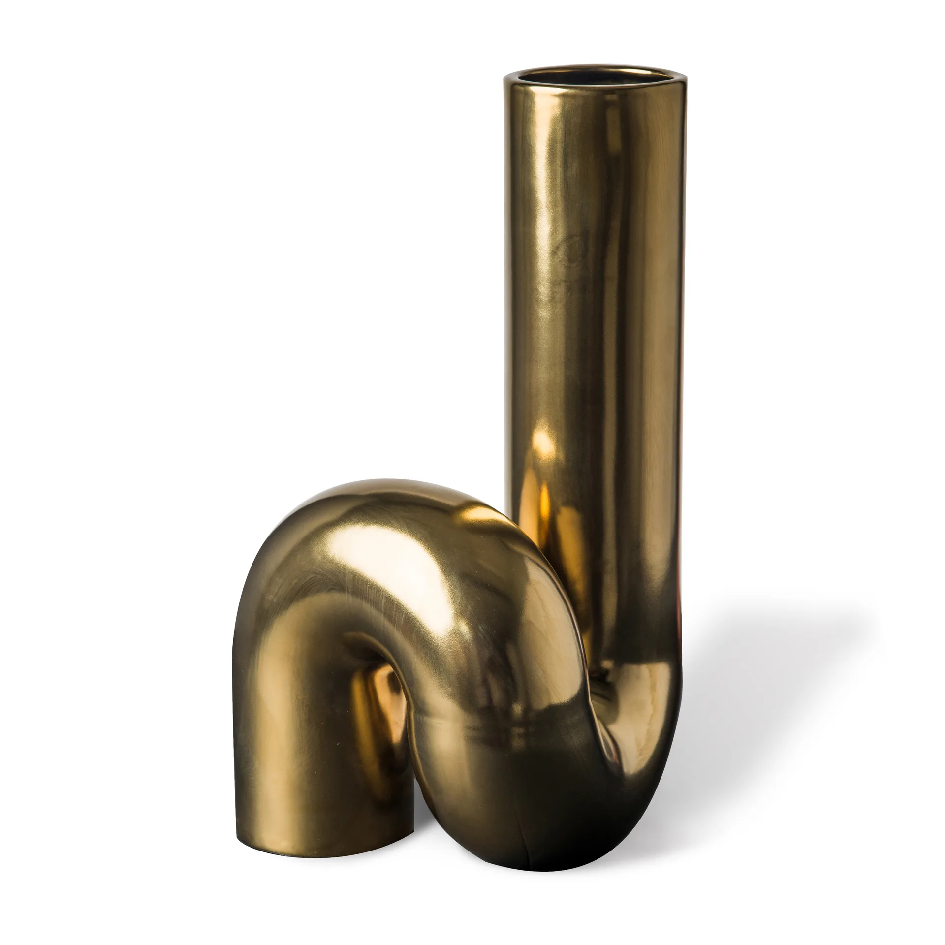 Yourtube vase 37 cm, Guld POLSPOTTEN