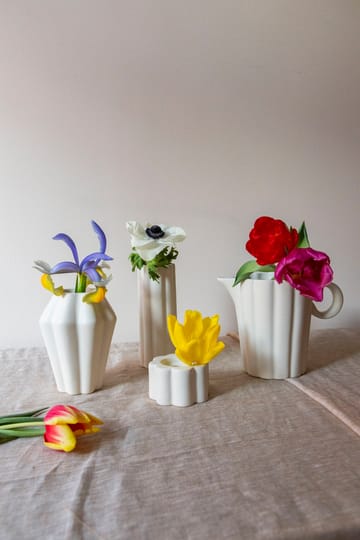 Birgit vase/fyrfadsstage 14 cm - Shell - PotteryJo