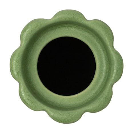 Birgit vase/fyrfadsstage 17 cm - Olive - PotteryJo