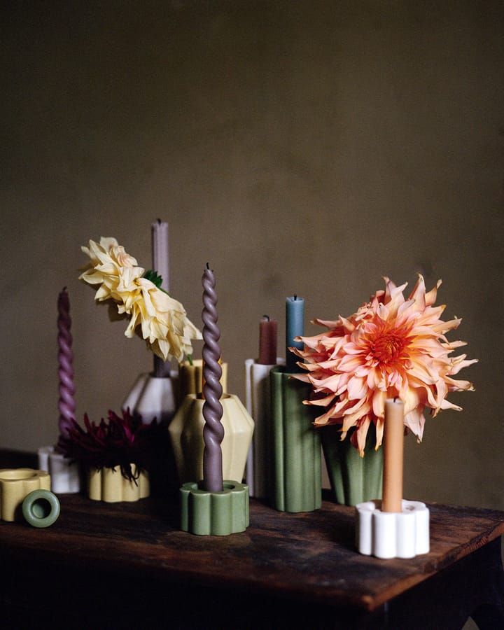 Birgit vase/fyrfadsstage 5 cm, Olive PotteryJo
