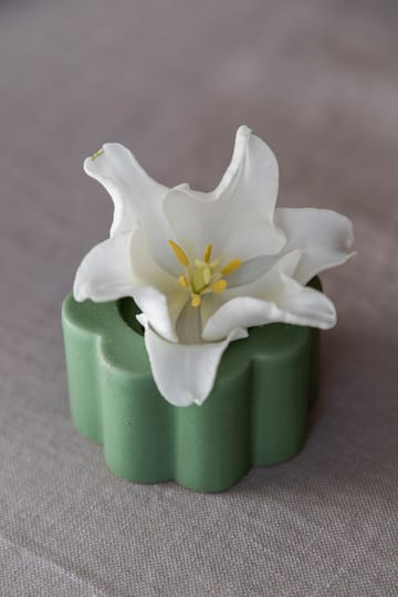 Birgit vase/fyrfadsstage 5 cm - Olive - PotteryJo