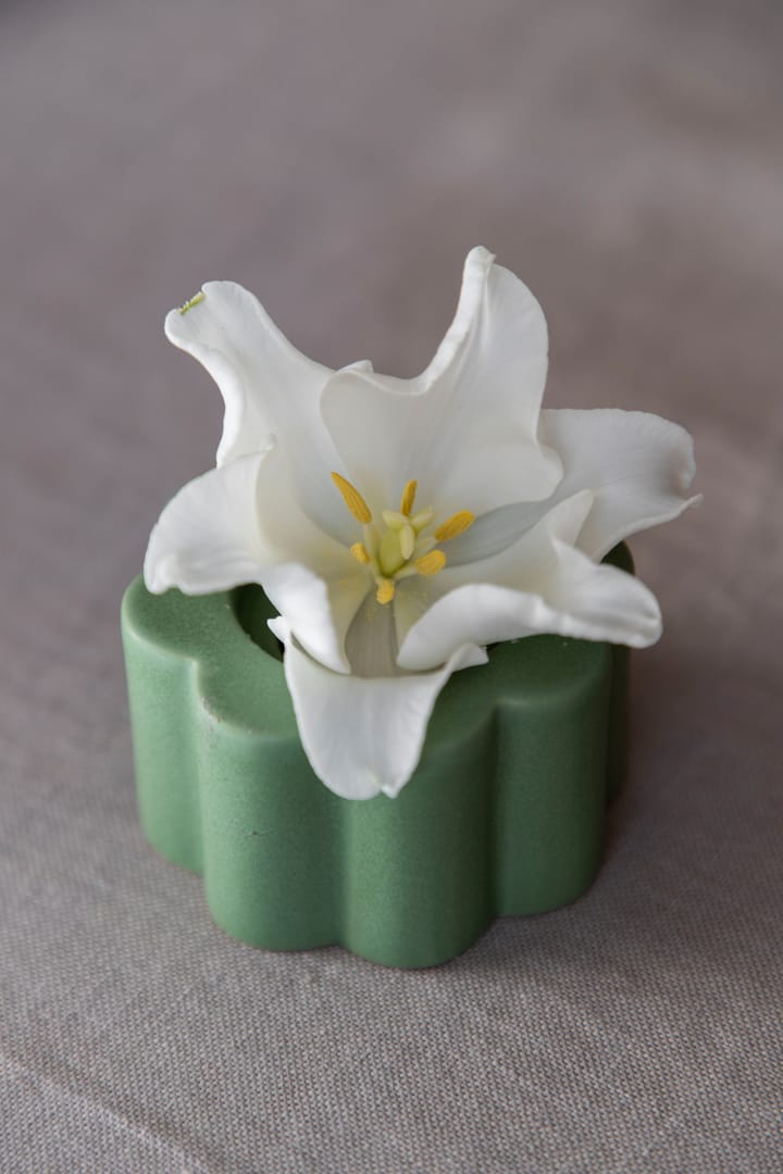 Birgit vase/fyrfadsstage 5 cm, Olive PotteryJo