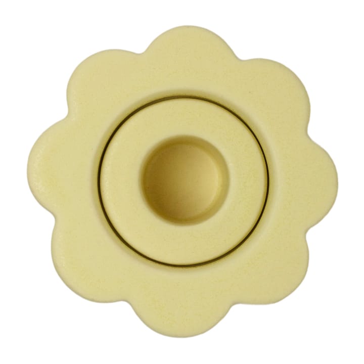 Birgit vase/fyrfadsstage 5 cm - Pale Yellow - PotteryJo