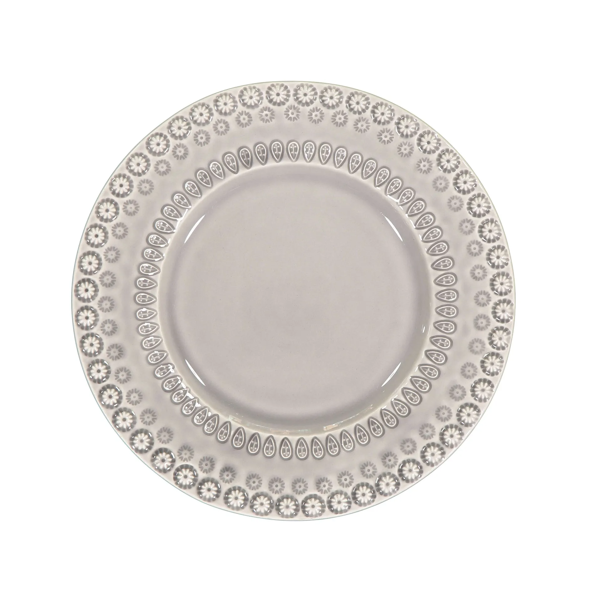 Daisy desserttallerken Ø 22 cm, Soft grey PotteryJo