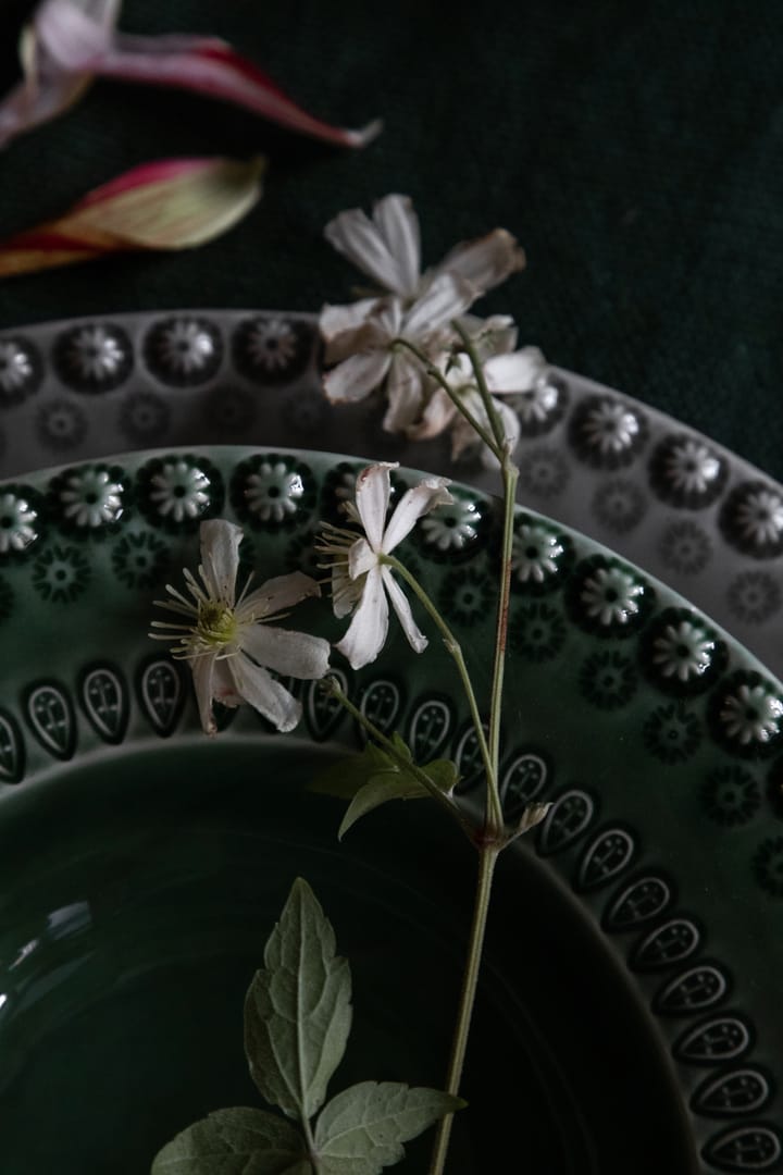 Daisy dyb tallerken Ø21 cm 2-pak, Forest (mørkegrøn) PotteryJo