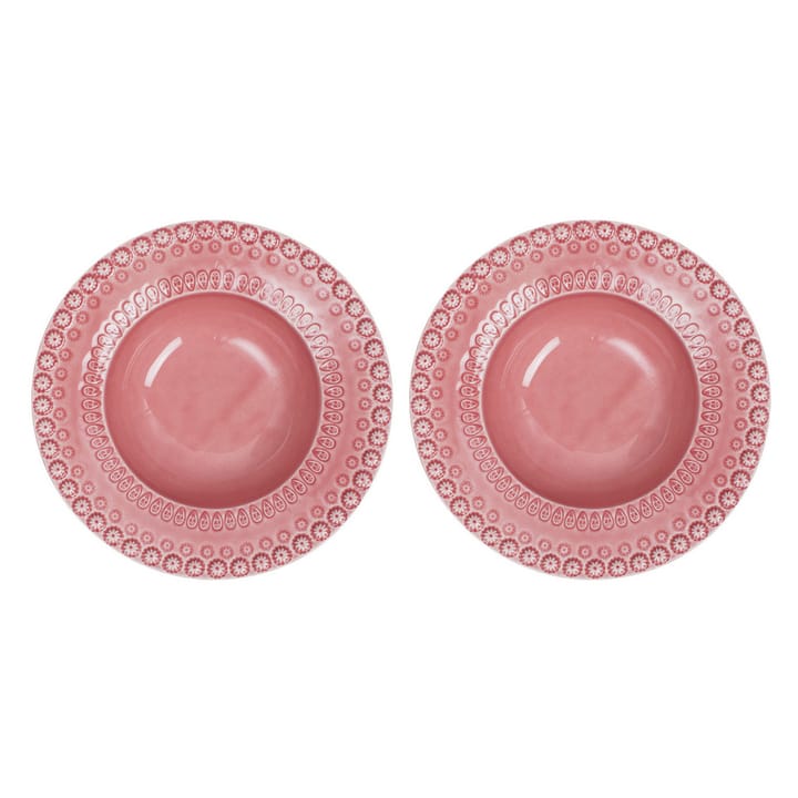 Daisy dyb tallerken Ø21 cm 2-pak, Rose (lyserød) PotteryJo
