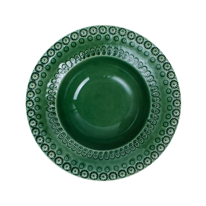 Daisy dyb tallerken Ø 21 cm, Forest PotteryJo