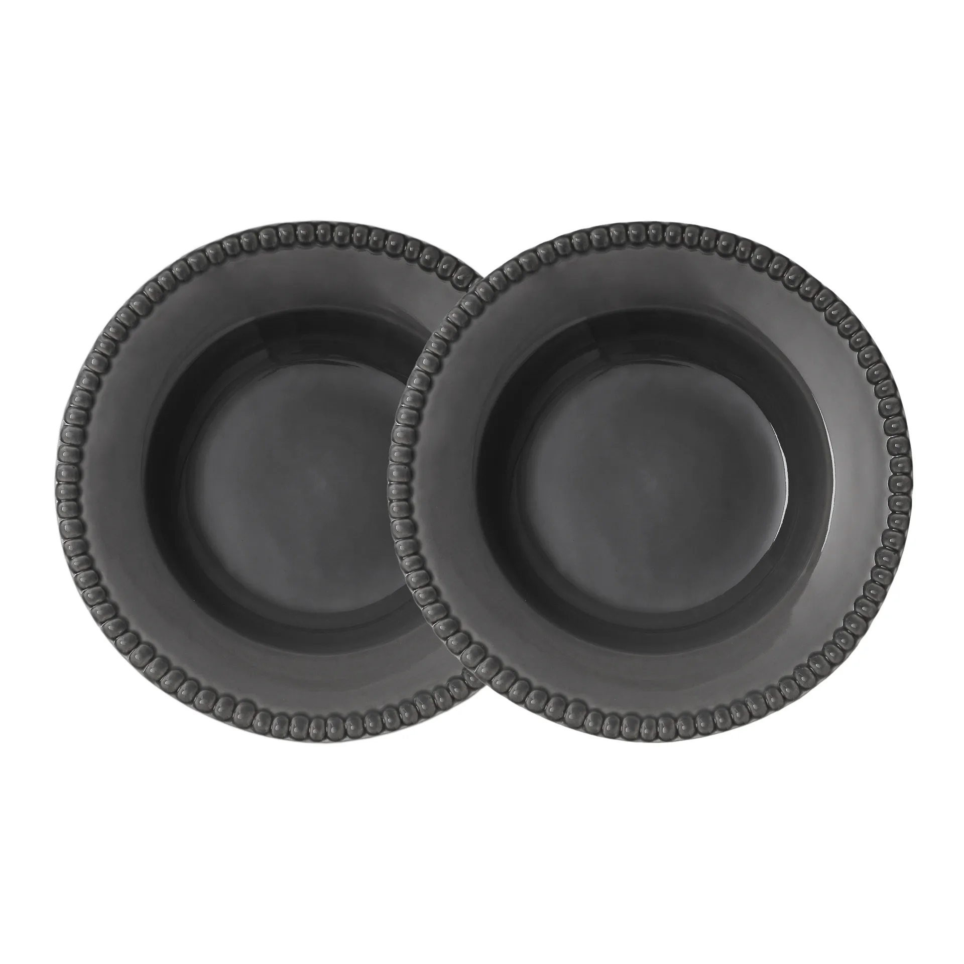 Daria dyb tallerken Ø26 cm 2-pak, Clean grey PotteryJo