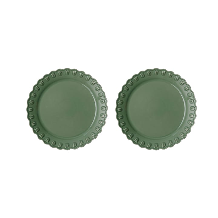Tulipa tallerken Ø26 cm 2-pak - Verona green - PotteryJo