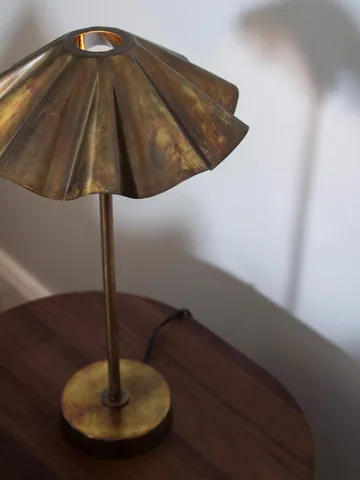 Aira bordlampe - Brændt messing, 46 cm - PR Home