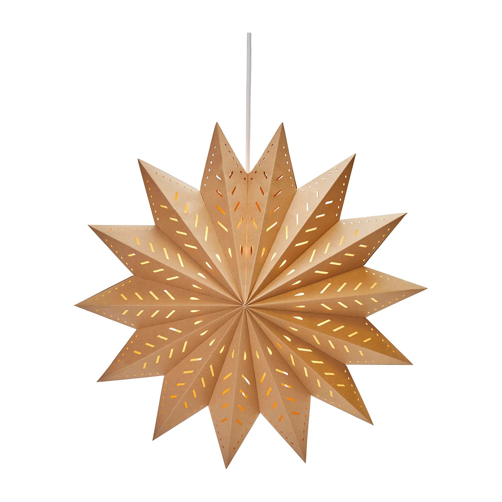 Alfa adventsstjerne brun, Brun, 50 cm PR Home