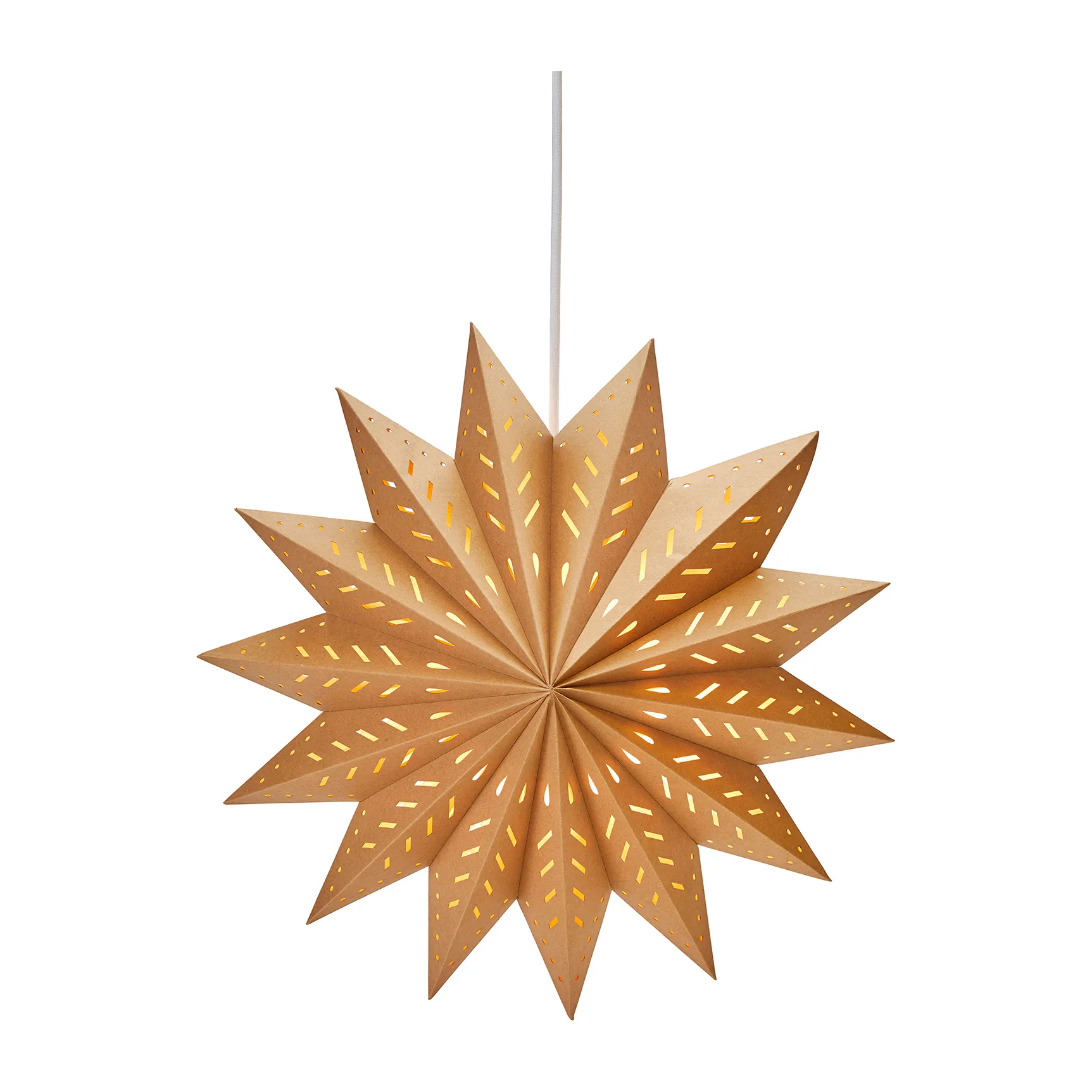 Alfa adventsstjerne brun, Brun, 60 cm PR Home