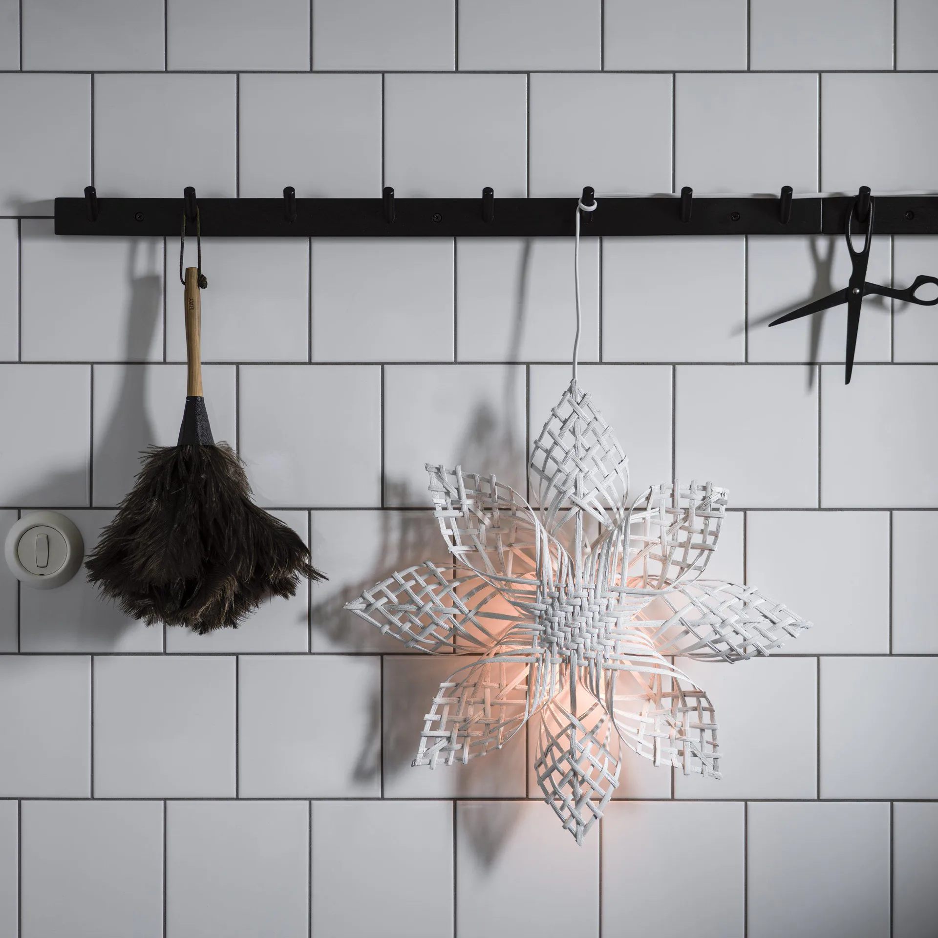 Anna julestjerne hvid, 45 cm PR Home